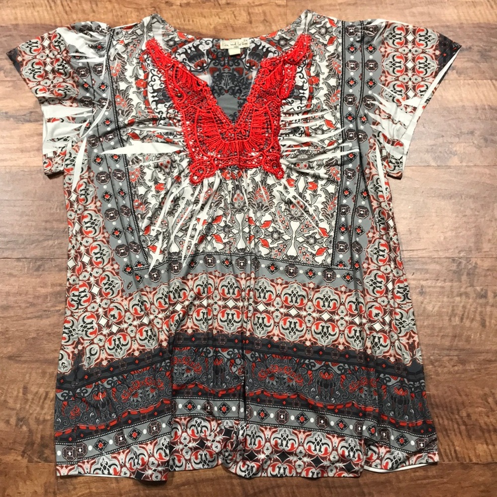 Printed Blouse Size 2X